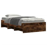 vidaXL Bedframe zonder matras hout gerookt eikenkleurig 90x190 cm