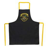 Harry Potter Cooking Apron Hogwarts Logo Black - thumbnail