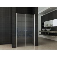 Dubbele Pendel-Nisdeur 100X200 cm 6 mm Nano Glas Aqua Splash