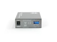 LevelOne FVT-0104TXFC netwerk media converter 100 Mbit/s Single-mode Zwart - thumbnail