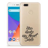 Xiaomi Mi A1 Siliconen hoesje met naam Heart Smile