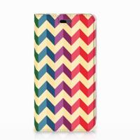 Huawei Y5 | Y6 2017 Hoesje met Magneet Zigzag Multi Color