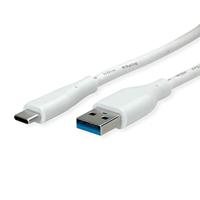 VALUE USB 3.2 Gen 1 kabel, type A-C, ST/ST, wit, 3 m
