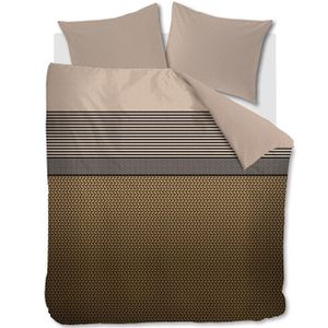 Beddinghouse Dekbedovertrek Dutch Design Shitake Bruin-1-persoons (140 x 200/220 cm)