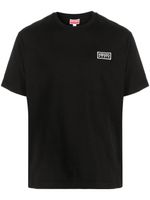 Kenzo t-shirt en coton à logo brodé - Noir