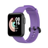 By Qubix - Classic siliconen sportbandje - Paars - Compatible met Xiaomi Mi Watch Lite/Redmi Watch - Compatible Xiaomi bandje