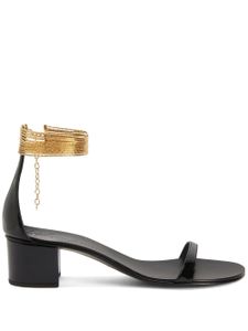 Giuseppe Zanotti sandales Kay en cuir - Noir