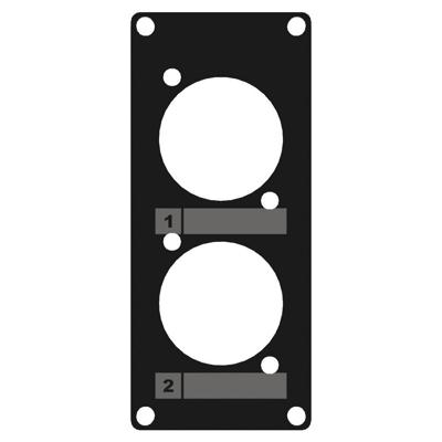 Caymon CASY105/B 2x D-size plaatje 1 space