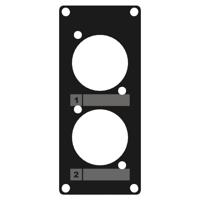 Caymon CASY105/B 2x D-size plaatje 1 space