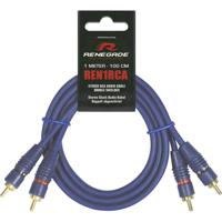 Renegade Ren1RCA Cinch-kabel 1.00 m [2x Cinch-stekker - 2x Cinch-stekker]