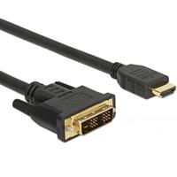 Delock 1.5m DVI-D HDMI Type A (standaard) zwart videokabel-adapter, 85583