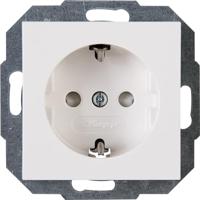 Kopp Athenis kontaktstopcontact, 250 V, 1-voudig met kontaktbeveiliging, zuiver wit, 940029084