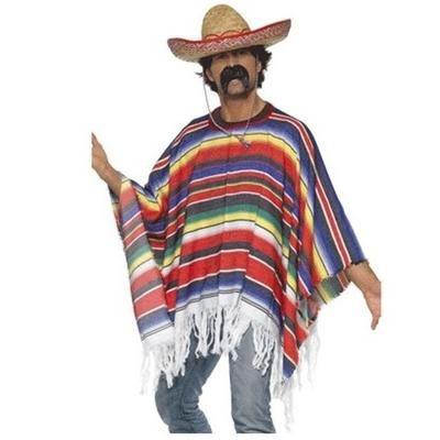 Mexicaanse poncho met sombrero Mexicaanse poncho met sombrero