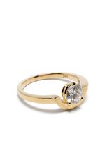 Loyal.e Paris bague Intrépide Petit Arc en or 18ct ornée de diamants