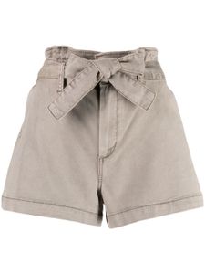 PAIGE short Anessa à taille haute - Gris