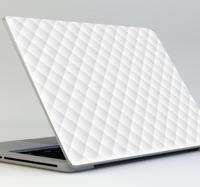 Sticker Laptop Wit geruit - thumbnail