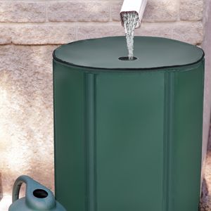 200 L Regenwatertank Opvouwbare Tank Weerbestendig PVC Tank Aftapkraan Filter Gaas Deksel voor het Besproeien van Tuinplanten Groen