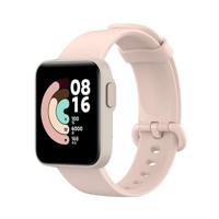 By Qubix - Classic siliconen sportbandje - Lichtroze - Compatible met Xiaomi Mi Watch Lite/Redmi Watch - Compatible Xiaomi bandje
