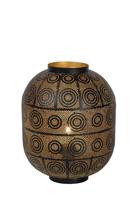 Lucide TAHAR - Tafellamp - Diameter 25 cm - 1xE27 - Zwart, 25 x 25 x 31 cm