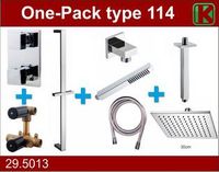 One-Pack Inbouwthermostaatset Type 114 Chr (30Cm) - thumbnail