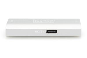 Digitus DS-55524 DisplayPort Adapter [1x DisplayPort bus - 1x DisplayPort bus] Zilver 4K UHD