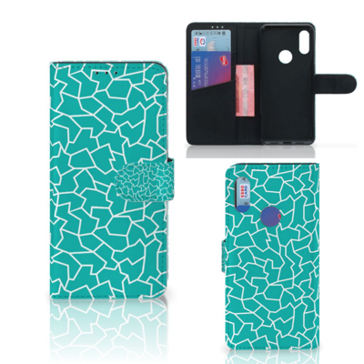 Xiaomi Redmi 7 Hoesje Cracks Blue Xiaomi Redmi 7 Hoesje Cracks Blue