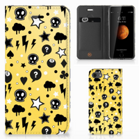 Mobiel BookCase iPhone 7 | 8 | SE (2020) | SE (2022) Punk Geel - thumbnail