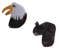 Tender Toys vingerpopjes arend en olifant 3,5 cm