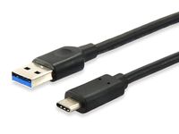 Equip 128343 USB-kabel 0,25 m USB 3.2 Gen 1 (3.1 Gen 1) USB C USB A Zwart - thumbnail