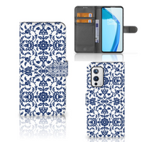 OnePlus 9 Hoesje Flower Blue - thumbnail