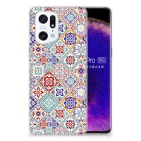 OPPO Find X5 Pro TPU Siliconen Hoesje Tiles Color - thumbnail