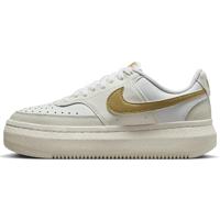 Nike W Court Vision Alta Low Top schoenen voor dames, Wit Metallic Goud Licht Bone Sail, 37.5 EU