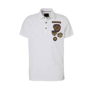 PME Legend regular fit polo met all over print donkerblauw PME Legend regular fit polo met all over print donkerblauw