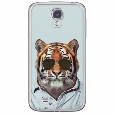 Samsung Galaxy S4 siliconen hoesje - Tijger wild