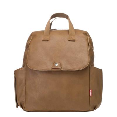 Babymel Robyn Convertible Backpack faux leather tan Luiertas Babymel Robyn Convertible Backpack faux leather tan Luiertas
