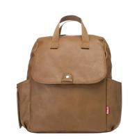 Babymel Robyn Convertible Backpack faux leather tan Luiertas