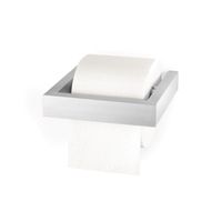 Zack Linea Toiletrolhouder 15.7X16.2X3.7cm Mat Gesatineerd RVS 40386 - thumbnail