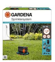 GARDENA complete sprinklersysteemset met verzonken zwenksproeier OS 140: Besproeiingssysteem voor vierkante en rechthoekige oppervlakten tot max. 140 m², bovengronds gemonteerd (8221-20)