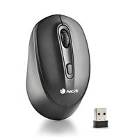 NGS SMOG-RB - Oplaadbare Draadloze Multi-Apparaat Mmet LED-Verlichting, Bluetooth 3.0/5.0 Technologie, 2.4 Ghz, 10m Bereik, 50 uur Batterijlevensduur, in het Zwart