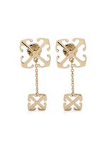 Off-White boucles d'oreilles pendantes Double Arrow