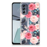 Motorola Moto G62 5G TPU Case Butterfly Roses - thumbnail