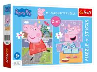 Trefl Peppa Pig puzzel (Puzzel en stickers) - thumbnail