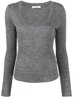 Dorothee Schumacher long-sleeve wool top - Gris - thumbnail