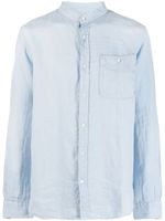 Woolrich chemise en lin à manches longues - Bleu - thumbnail