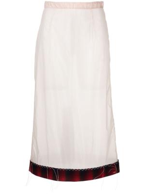 Maison Margiela Doorzichtige rok - Roze