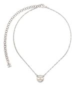 CHANEL Pre-Owned collier à pendentif CC serti de cristal (années 2000) - Argent - thumbnail