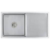 vidaXL Gootsteen met afvoer handgemaakt roestvrij staal