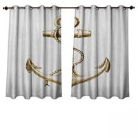 Anshesix Outdoor beschermende gordijnen nautische ultraviolet fantasie zeeschelpen oceaan Sci FI W55 x L72 color03