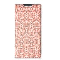 Samsung Galaxy S22 Ultra Hoesje met Magneet Pattern Orange - thumbnail