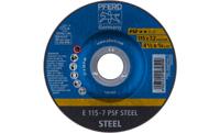 PFERD 62011634 E 115-7 PSF STEEL Afbraamschijf gebogen Diameter 115 mm Boordiameter 22.23 mm Gietijzer, Staal, Gegoten staal 10 stuk(s)